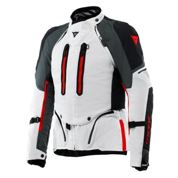 Veste Moto Dainese Super Adventure Absoluteshell Glacier Grey Iron Gate Red