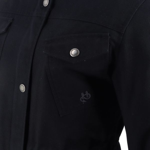 Helstons Mohave Coton Canvas Black