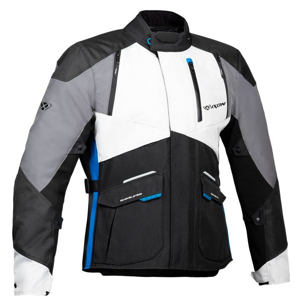 Veste Moto Ixon Balder Black Grey Blue