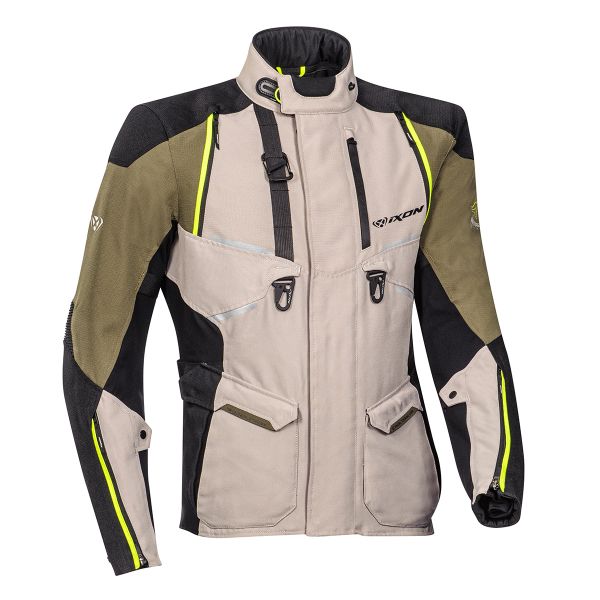 Veste Moto Ixon Eddas Grege Khaki Black Veste Moto Ixon Eddas Grege Khaki Black