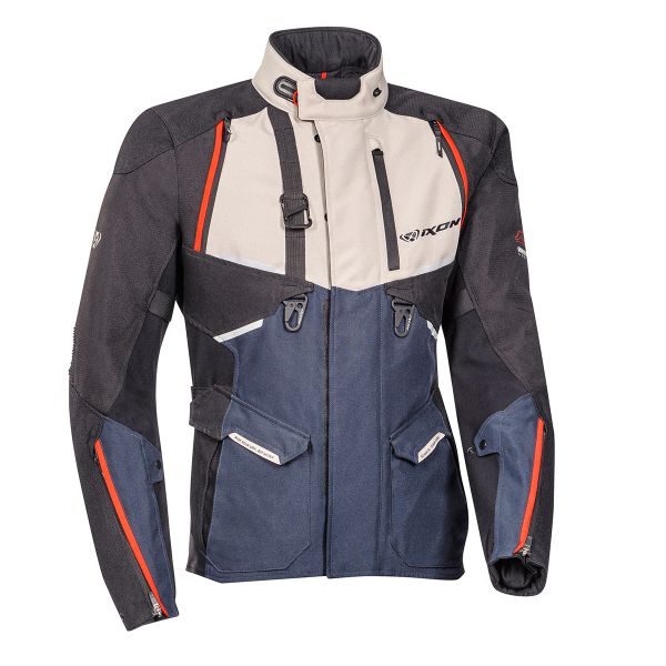 Veste Moto Ixon Eddas Grege Navy Black