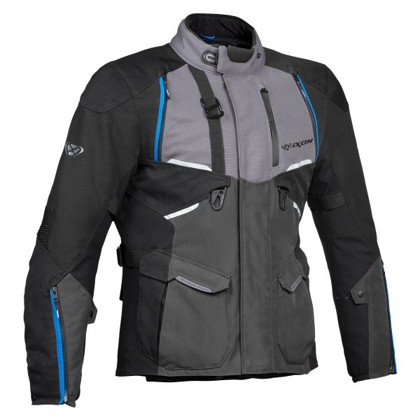 Veste Moto Ixon Eddas Grey Black Blue