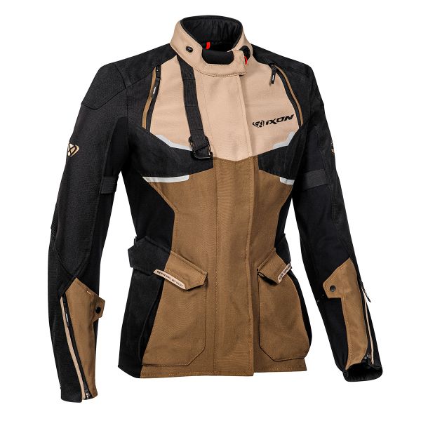 Veste Moto Ixon Eddas Lady Sand Brown Black
