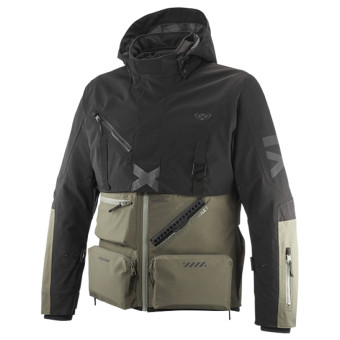 Veste Moto Ixon Etna Kahki Black
