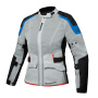 Veste Moto Ixon M-Njord Lady Light Grey Blue Bright Red