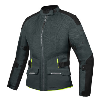 Veste Moto Ixon M-Njord Lady Tactical Green Black Yellow