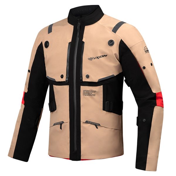 Veste Moto Ixon M-Skeid Sand Black Red