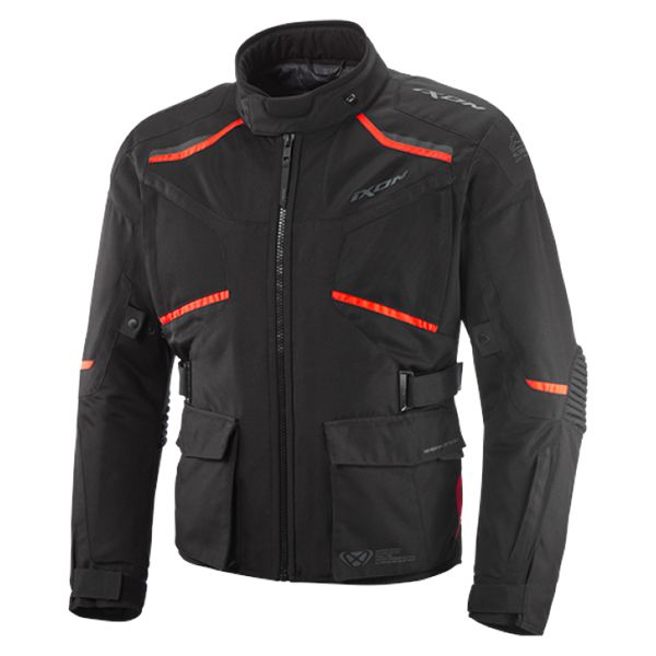 Veste Moto Ixon Midgard Air C Black Bright Red