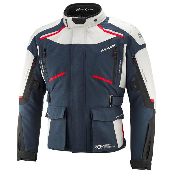 Veste Moto Ixon Midgard C Grege Navy Black Veste Moto Ixon Midgard C Grege Navy Black