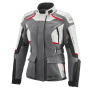 Veste Moto Ixon Midgard Lady Grey Black Red