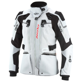 Veste Moto Ixon Odin Lady Light Grey Black