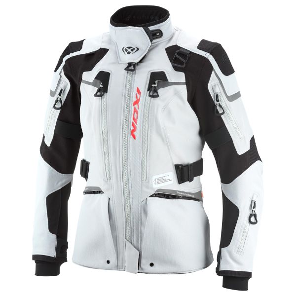 Veste Moto Ixon Odin Lady Light Grey Black