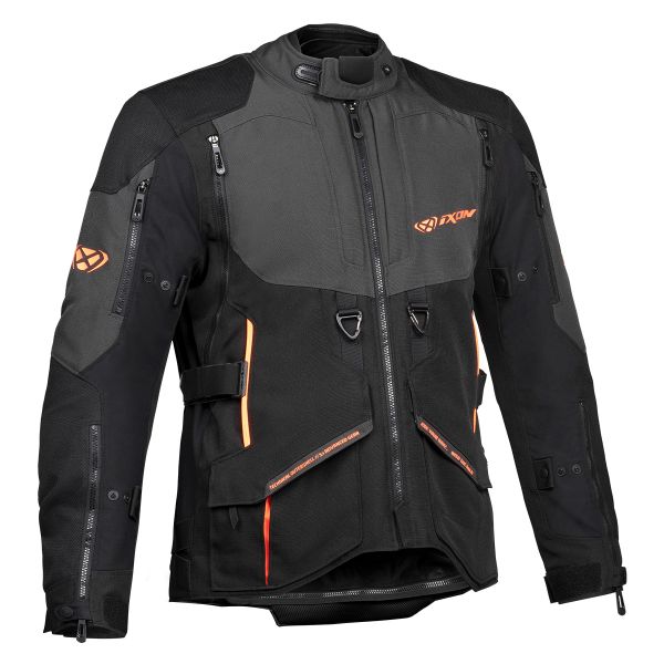 Veste Moto Ixon Ragnar Black Anthracite Orange Veste Moto Ixon Ragnar Black Anthracite Orange