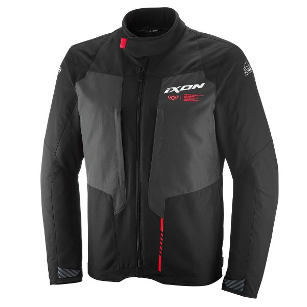 Veste Moto Ixon Tyr Black Anthracite Bright Red