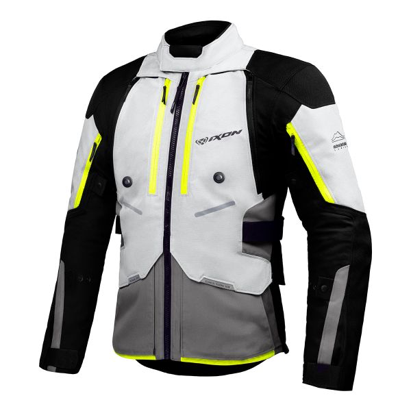 Veste Moto Ixon Vidar Grey Black Bright Yellow