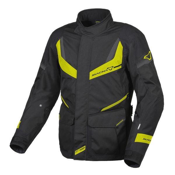 Veste Moto Macna Rancher Black Fluo Yellow Veste Moto Macna Rancher Black Fluo Yellow