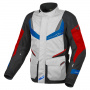 Veste Moto Macna Rancher Light Grey Blue Red