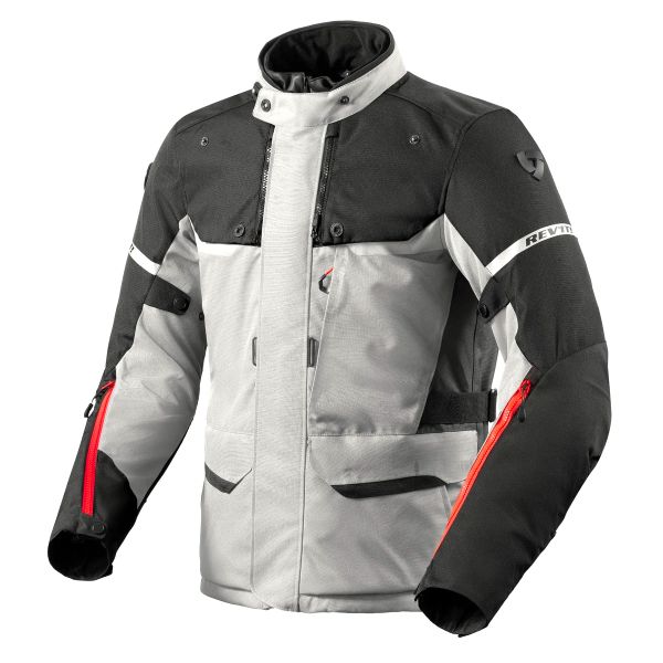 Veste Moto REV'IT Outback 4 H2O Argent Noir