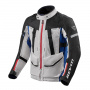 Veste Moto REV'IT Sand 4 H2O Argent Bleu