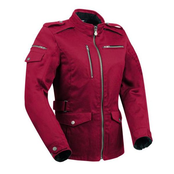 Veste Moto Segura Lady Leyton Burgundy Veste Moto Segura Lady Leyton Burgundy