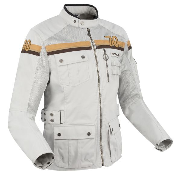 Veste Moto Segura Mojo Grey Brown