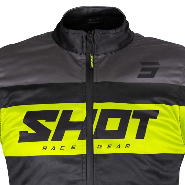 SHOT Bodywarmer Lite Black Neon Yellow