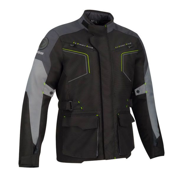 Veste Moto Bering Winnipeg Black Grey Fluo