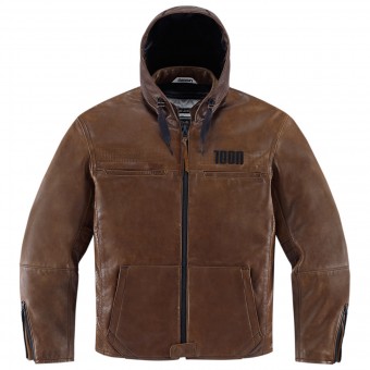 Blouson Moto ICON 1000 Hood Brown