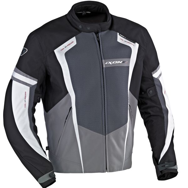 Blouson Moto Ixon Airway HP Noir Gris Blanc