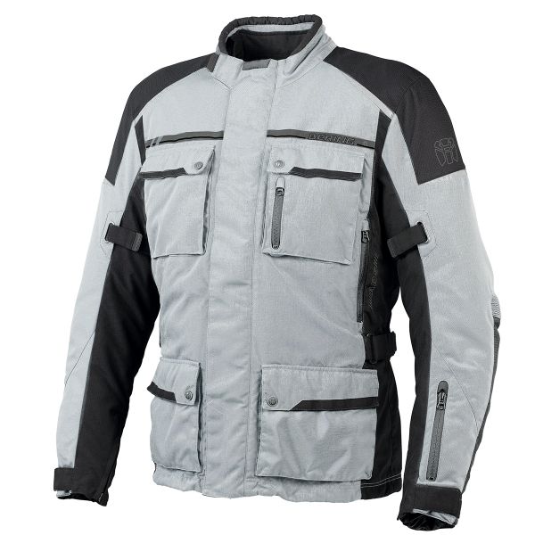 Blouson Moto Bering Alias Noir Gris Gore-Tex