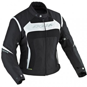 Blouson Moto Ixon Celesta HP Noir Blanc