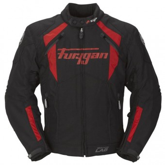 Blouson Moto Furygan Chrome Noir Rouge