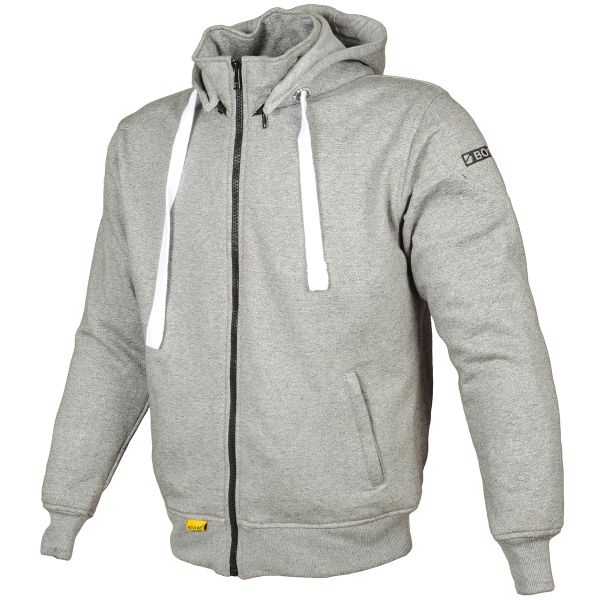 Blouson Moto Booster Hoodie Kevlar Core Light Grey Blouson Moto Booster Hoodie Kevlar Core Light Grey