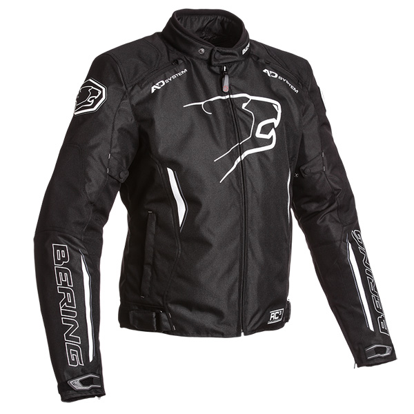 Blouson Moto Bering Eskadrille Black White