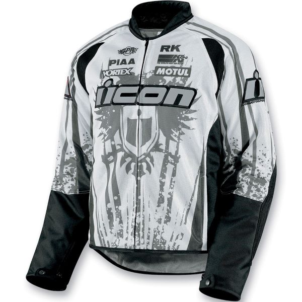 Blouson Moto ICON Hooligan 2 Threshold White