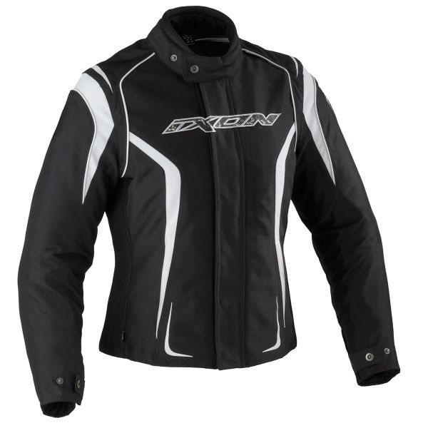 Blouson Moto Ixon Kashima HP Noir Blanc