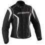 Blouson Moto Ixon Kashima HP Noir Blanc