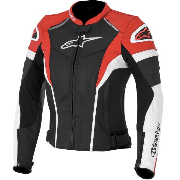 Blouson Moto Alpinestars Stella GP PLUS R Noir Blanc Rouge