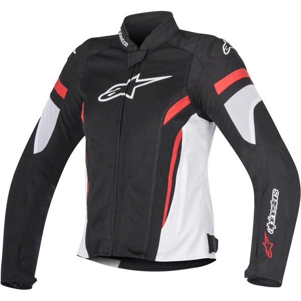 Blouson Moto Alpinestars Stella T-GP Plus R V2 Air Black White Red