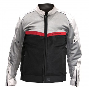 Blouson Moto V'Quattro VE-51 Grey Black Red Blouson Moto V'Quattro VE-51 Grey Black Red