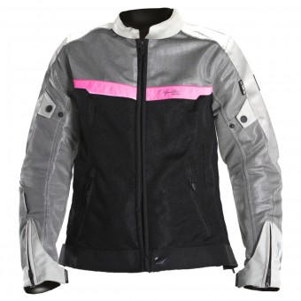 Blouson Moto V'Quattro VE-51 Lady Grey Black Pink Blouson Moto V'Quattro VE-51 Lady Grey Black Pink