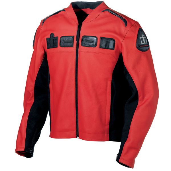Blouson Moto ICON Accelerant Jacket Red
