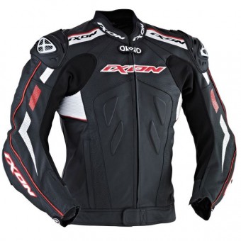 Blouson Moto Ixon Addict Air Noir Blanc Rouge