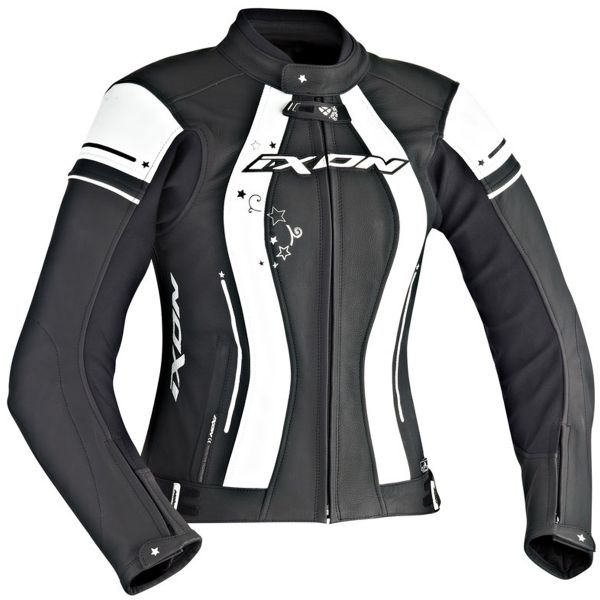 Blouson Moto Ixon Alcyone Black White Blouson Moto Ixon Alcyone Black White