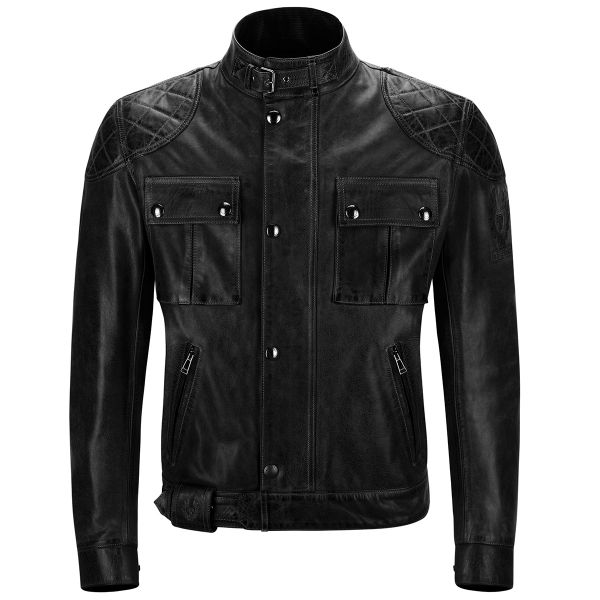 Blouson Moto Belstaff Brooklands Leather Antique Black Blouson Moto Belstaff Brooklands Leather Antique Black