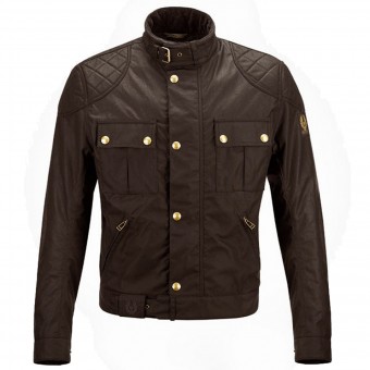 Blouson Moto Belstaff Brooklands Wax 10oz Mahogany Blouson Moto Belstaff Brooklands Wax 10oz Mahogany