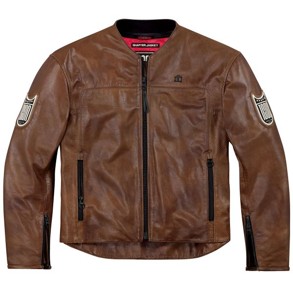 Blouson Moto ICON Chapter Brown