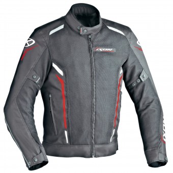 Blouson Moto Ixon Cooler Noir Blanc Rouge