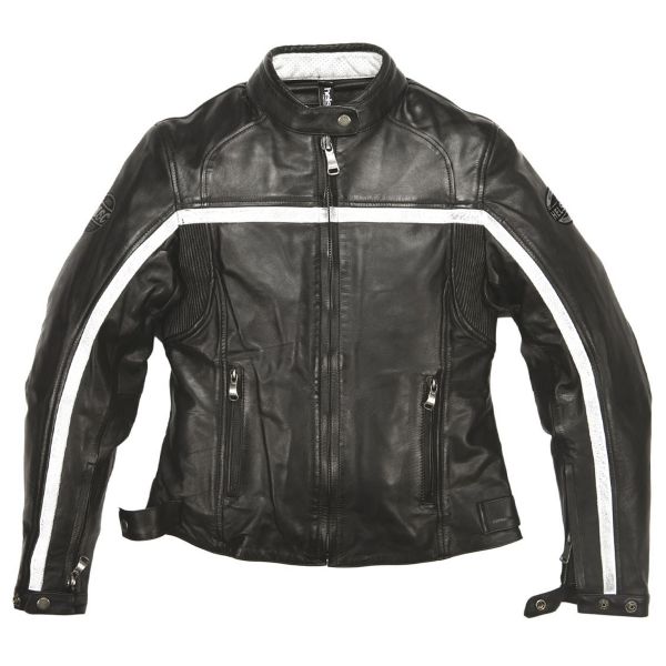 Blouson Moto Helstons Daytona Woman Leather Rag Black
