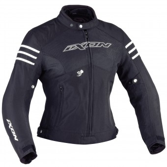 Blouson Moto Ixon Electra Noir Absolu Blanc Blouson Moto Ixon Electra Noir Absolu Blanc